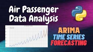 Air Passenger Data Analysis | Time Series Forecasting | SARIMAX | Python