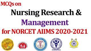 MCQs on Nursing Research & Management ||NORCET-AIIMS 2020-2021|| Nursing Research previous year Quiz