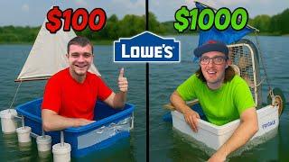 $100 vs $1000 Lowe's Boat Build Challenge