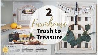 DIY FARMHOUSE HOME DECOR | TRASH TO TREASURE | THRIFT | Coffee With my Sunshine