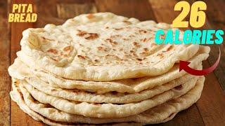 26 CALORIE PITA BREAD RECIPE- Low calorie bread recipe