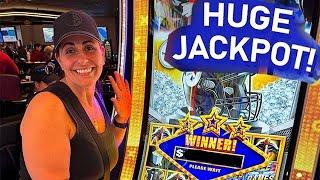 NFL SLOTS on STEELER Sunday Funday with MAX BET Spinning!! - JackPot Nay