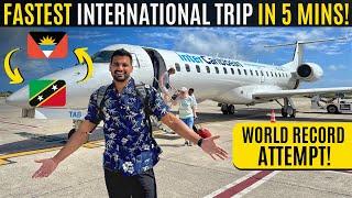 Record Attempt for FASTEST International Trip by Plane! --