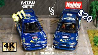 Mini GT VS Hobby Japan 1:64 - Subaru Impreza WRC97 1997 Rally Sanremo Winner #3 l Cinema Shot 4K
