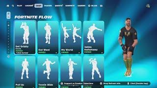 This Shop Is INSANE... RARE EMOTES (GET GRIDDY & TRAVIS SCOTT EMOTE), Christmas Skins, Messi Bundle