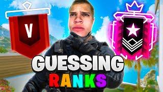 GUESSING RANKS IN RAINBOW SIX SIEGE