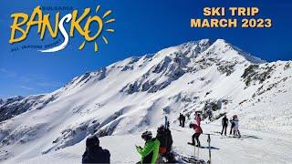 Skiing in Bansko, Bulgaria, 2023