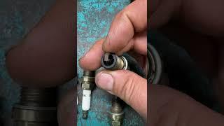 Не покупай такие свечи! Как легко убить двигатель #свечи #подделка #mechanic