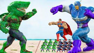 Recuse Team SUPERMAN Vs SHARK HULK: Who Is The King Of Super Heroes ? | LIVE STORY ACTION