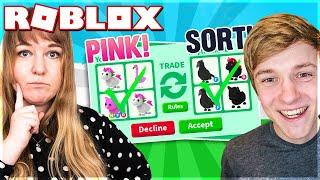 COLOR TRADING CHALLENGE! *TRADER LEGENDARY* med Beduna! | Dansk Roblox: Adopt Me