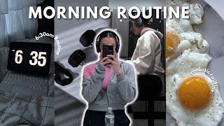 6:30am *realistic* Morning Routine | Gym, breakfast, dealing with stress