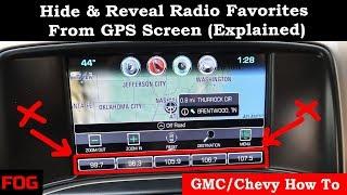 GMC/Chevy Hide Or Reveal Radio Favorites (Explained)