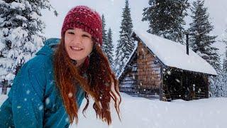 snowstorm survival camping alone in backcountry shelter