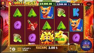 CHİLİ HEAT BİZİ ÖZLEMİŞ KASA KATLANDIKÇA KATLANDI. EFSANEVİ KAZANCA DOĞRU #ChiliHeat #Casino #Slot