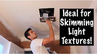 The Easiest Way to SKIM COAT A CEILING!!!