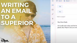 Writing an Email to a Superior