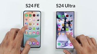 Samsung S24 FE vs Samsung S24 Ultra - SPEED TEST