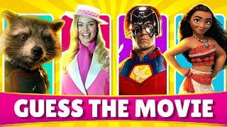 Guess the movie by the scenes #1 [Guardians of the Galaxy, Barbie, Moana, Suicide Squad]
