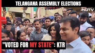 Telangana Assembly Elections 2023: KTR Casts His Vote, Urges Everyone To Come Out And Vote