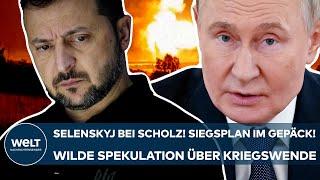 PUTINS KRIEG: Selenskyj bei Scholz in Berlin! Mysteriöser Siegesplan! Spekulationen über Waffenruhe!