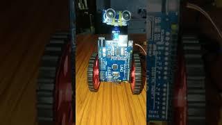 ultrasonic sensor robot frame making