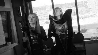 Harp Twins play Guns N' Roses - Sweet Child O' Mine on St. John's morning show