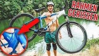 Die 200K BILLIG MTB CHALLENGE - Rahmen gerissen! + 200K GIVEAWAY!