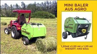 MINI HAY BALER & BALE WRAPPER AUSTRALIA #minibaler #bales #cattle #roundbaler #australianfarming