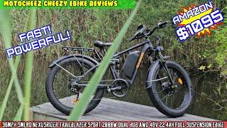 36 MPH SMLRO Nexusrider Trailblazer Sport 2000W Dual hub AWD 48V 22.4AH Full Suspension Ebike