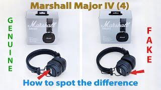 Real vs Fake Marshall Major 4 Headphones - How to Spot the Differences