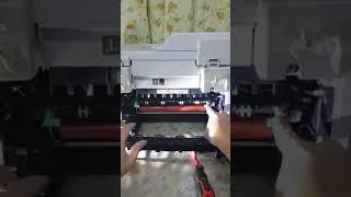 How to replace printer Brother MFC-7360 upper fuser roller - part 2 of 2