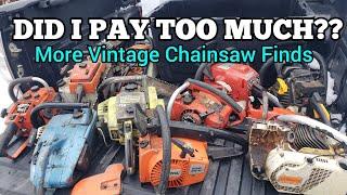 They made me an offer I couldn't refuse! Another Vintage Chainsaw Load!