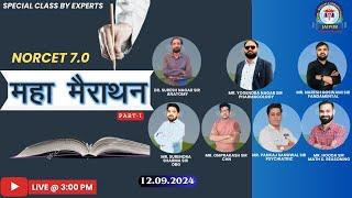 NORCET 7.0 Marathon class Non-stop Norcet special By GENOMic team  PART-1