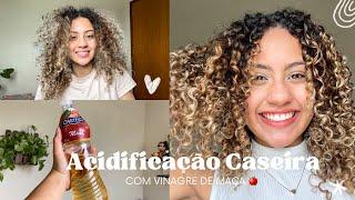 ACIDIFICAÇÃO CAPILAR COM VINAGRE DE MAÇÃ| para cabelos porosos e ressecados - Giovanna Novais