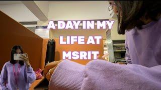 A DAY IN MY LIFE  AT MSRIT   @taha_misba