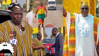 Man who walked from Kumasi to Accra to Congratulate Prez Mahama was gifted a Brand New Car