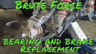 Kawasaki Brute Force Wheel Bearing and Brake replacement