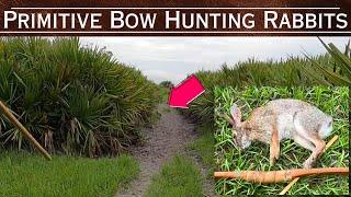 Primitive Bow Hunting Rabbits with Blunts