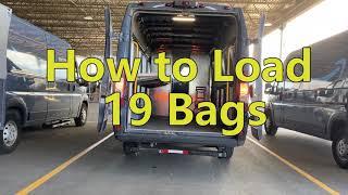 Amazon Delivery Van Load Out with 19 Bags