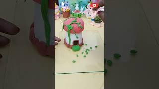 Magical Clay Mushroom House | DIY Night Lamp for Cozy Corners️#youtubeshorts #diycrafts