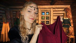 Buying Clothes for a Masquerade ️ The Witcher ASMR (Fabric scratching, soft spoken)