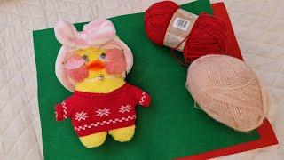 Релакс!  Уточке кофта! Для тех, кто вяжет.Вяжем  кофту для утки. DIY Knitting. Вязание на спицах DIY