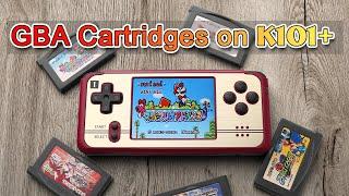 Official GBA cartridges runs well on REVO K101, perfectly compatible