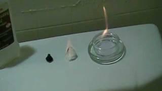 Making Fire with Rubbing Alcohol