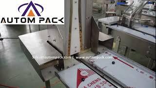 #Autompack CE approval automatic cake/ biscuit/ egg roll wrapping packing machine with tray