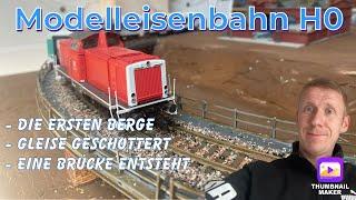 Modelleisenbahn H0, die Landschaftsgestalltung beginnt #h0 #hobby #modelleisenbahn #fun #züge