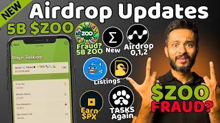 Zoo Airdrop 5 میلیارد دلار ZOO | Paws Airdrop New Tasks | Nodepay Season 2 Airdrop Out | $ PX Live کسب کنید