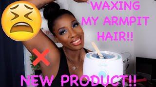 HOW TO WAX YOUR ARMPIT HAIRS DIY | LANSLEY WAX KIT!!