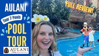 Disney Aulani Resort & Spa * POOL Tour * 7 Pools * Full Review Walk Through * Lagoon * TIPS * Cabana