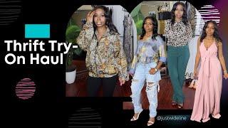 Thrift With Me | Try on Fashion Lookbook | Just Wideline | #thriftwithme